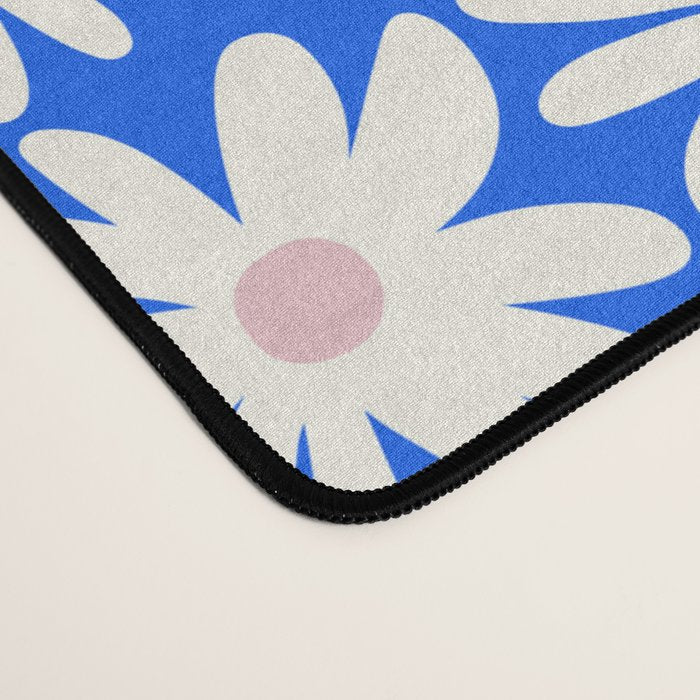 Daisies in Blue Desk Mat Gallery Image 4