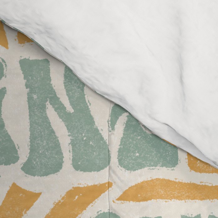 Sunshine - gold and sky blue Comforter Gallery Image 4