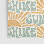 Sunshine - gold and sky blue Poster Gallery Image 3