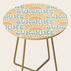 Sunshine - gold and sky blue Side Table Gallery Image 2
