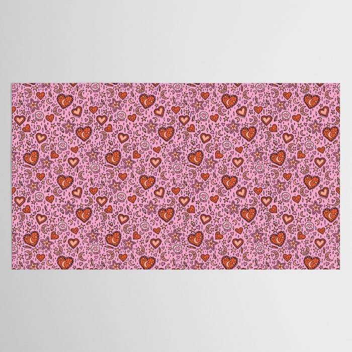 Love Witch Print in Pink Tablecloth Gallery Image 2