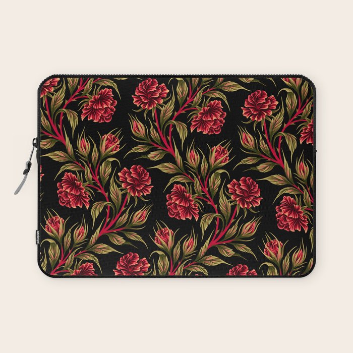 Rose - Red / Green Laptop Sleeve Gallery Image 1