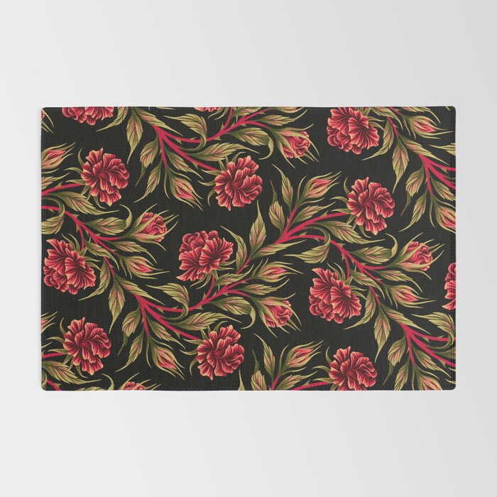 Rose - Red / Green Rug Gallery Image 2