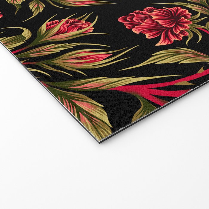 Rose - Red / Green Welcome Mat Gallery Image 2