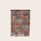 Antique Bakhtiari Oriental Jewel Persian Carpet Wall Hanging Gallery Image 1