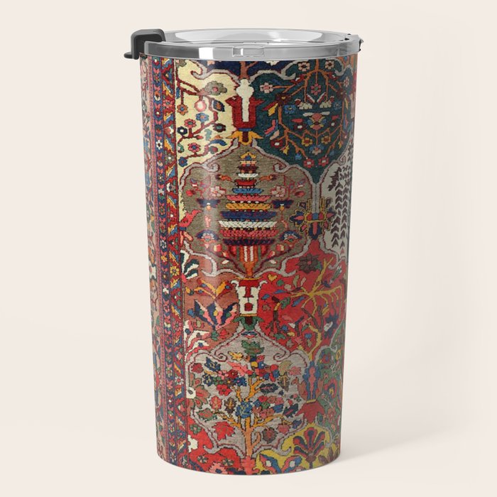 Antique Bakhtiari Oriental Jewel Persian Carpet Travel Mug Gallery Image 3