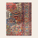 Antique Bakhtiari Oriental Jewel Persian Carpet Notebook Gallery Image 4