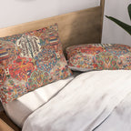 Antique Bakhtiari Oriental Jewel Persian Carpet Pillow Sham Gallery Image 2