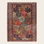 Antique Bakhtiari Oriental Jewel Persian Carpet Poster Gallery Image 4