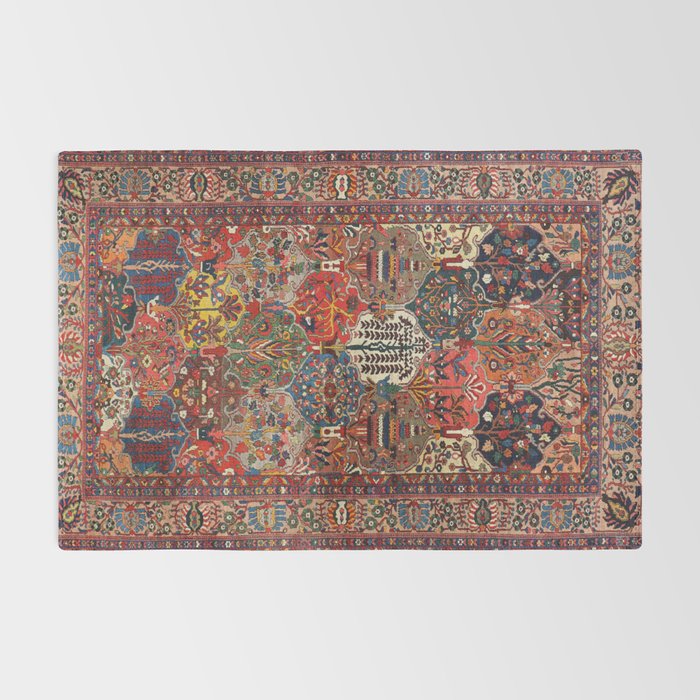 Antique Bakhtiari Oriental Jewel Persian Carpet Rug Gallery Image 2