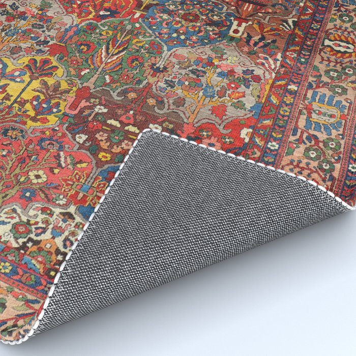 Antique Bakhtiari Oriental Jewel Persian Carpet Rug Gallery Image 4