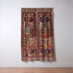 Antique Bakhtiari Oriental Jewel Persian Carpet Window Curtain Gallery Image 3