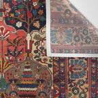 Antique Bakhtiari Oriental Jewel Persian Carpet Wall Tapestry Gallery Image 3