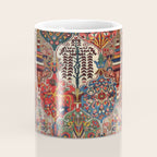 Antique Bakhtiari Oriental Jewel Persian Carpet Coffee Mug Gallery Image 4