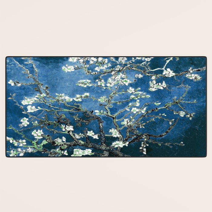 Van Gogh Almond Blossoms : Ocean Blue Art & Home Decor Desk Mat Gallery Image 3