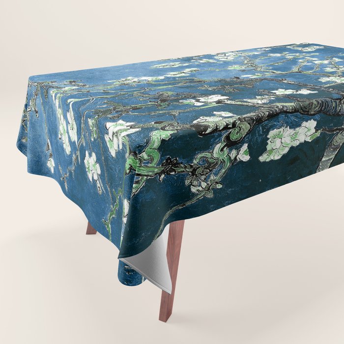 Van Gogh Almond Blossoms : Ocean Blue Art & Home Decor Tablecloth Gallery Image 1