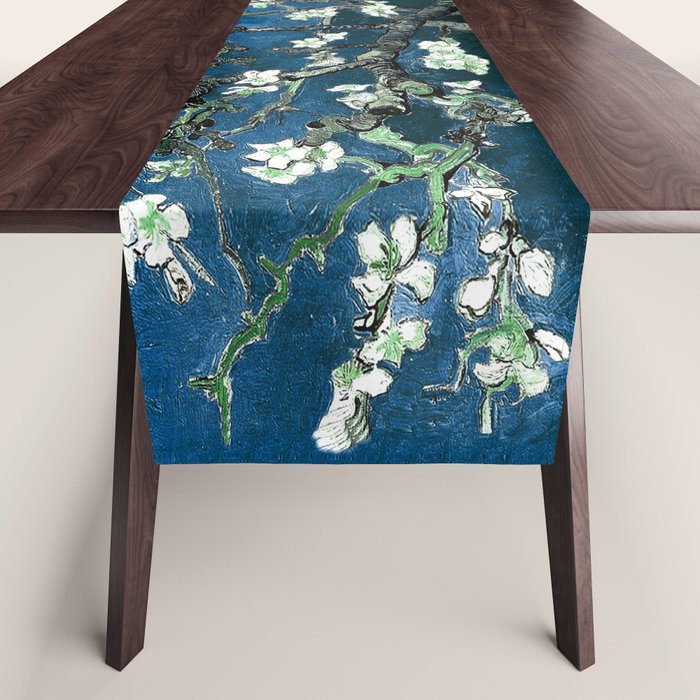 Van Gogh Almond Blossoms : Ocean Blue Art & Home Decor Table Runner Gallery Image 1