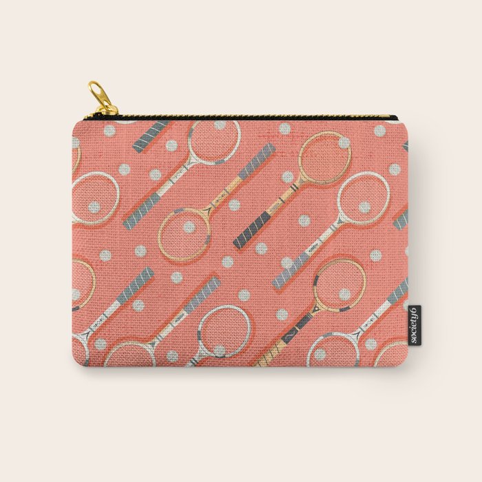 Retro Tennis on Clay Carry All Pouch Gallery Image 1