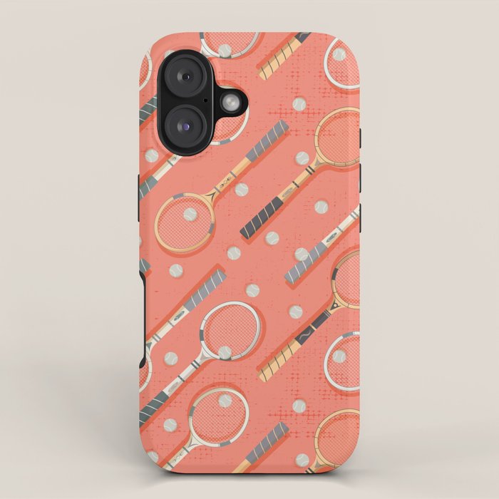 Retro Tennis on Clay iPhone Case Gallery Image 1