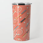 Retro Tennis on Clay Travel Mug Gallery Image 1