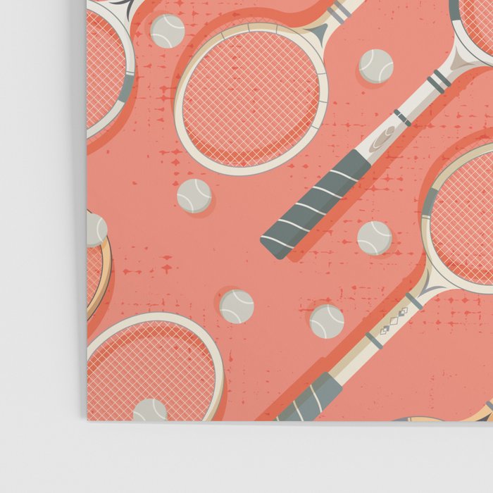 Retro Tennis on Clay Poster Gallery Image 3