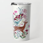 Floral Deer Travel Mug Gallery Image 3