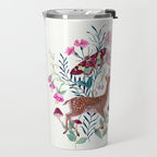 Floral Deer Travel Mug Gallery Image 2