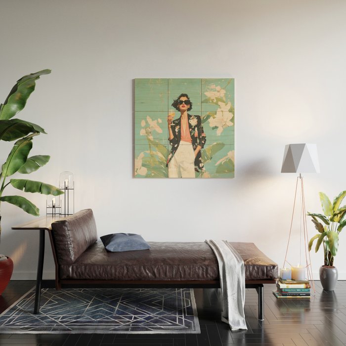 Chic Summer Elegance Wood Wall Art Gallery Image 2