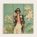 Chic Summer Elegance Wood Wall Art Gallery Image 1