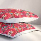 Epic Red Oriental Anthropologie Berber Atlas Moroccan Style Pillow Sham Gallery Image 3
