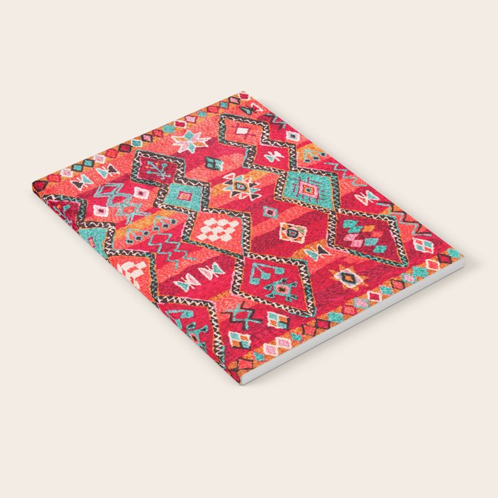 Epic Red Oriental Anthropologie Berber Atlas Moroccan Style Notebook Gallery Image 1