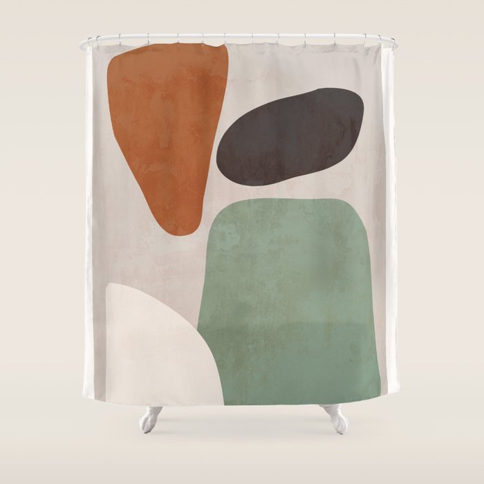 Abstract Shapes 12 Shower Curtain Gallery Image 1