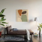 Abstract Shapes 12 Wood Wall Art Gallery Image 2