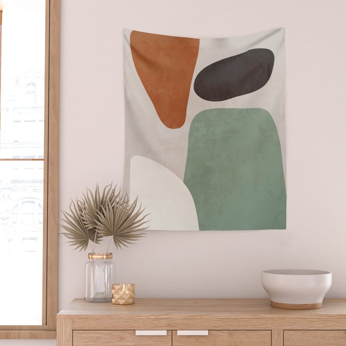 Abstract Shapes 12 Wall Tapestry Gallery Image 2