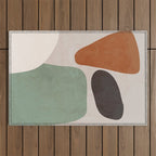 Abstract Shapes 12 Outdoor Rug Gallery Image 1