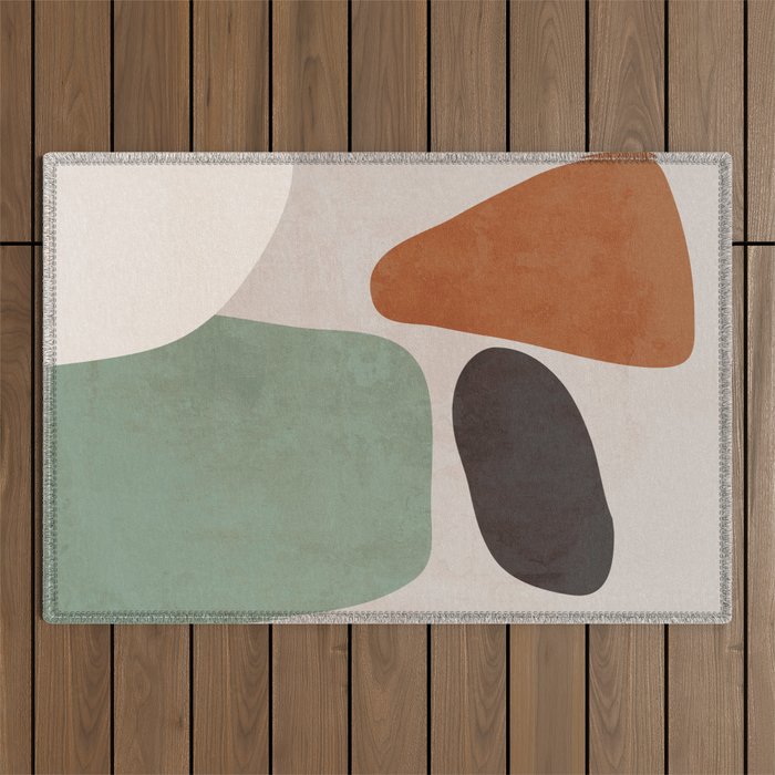 Abstract Shapes 12 Outdoor Rug Gallery Image 1