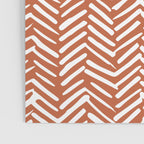 Boho, Abstract, Herringbone, Pattern, Terracotta Poster Gallery Image 3