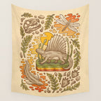 Daydream Dimetrodon Wall Tapestry Gallery Image 4