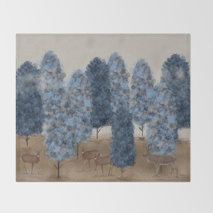 blueberry wood Throw Blanket Gallery Image 2
