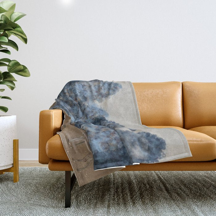 blueberry wood Throw Blanket Gallery Image 1