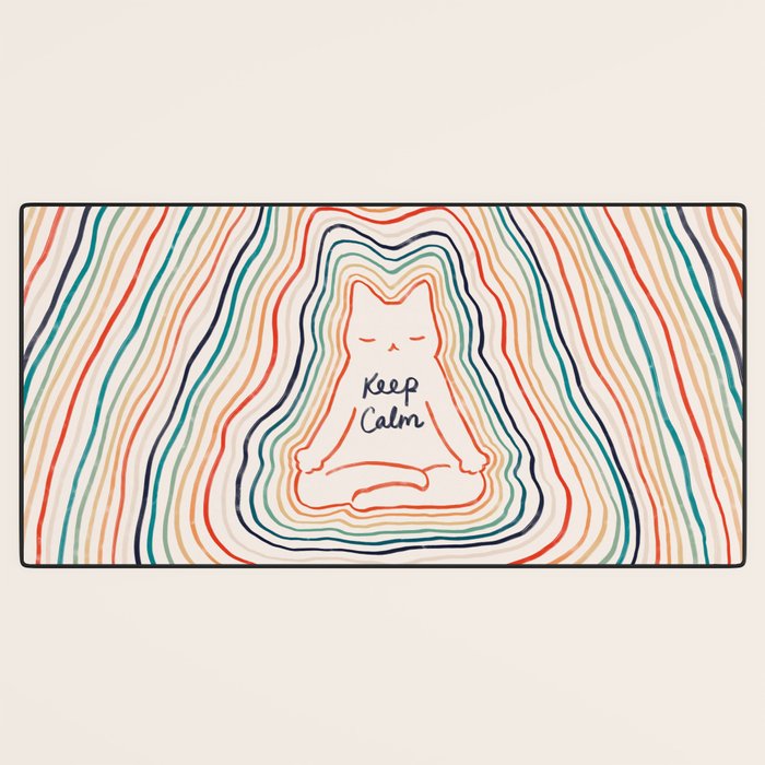 Keep Calm Cat 2 Desk Mat Gallery Image 3