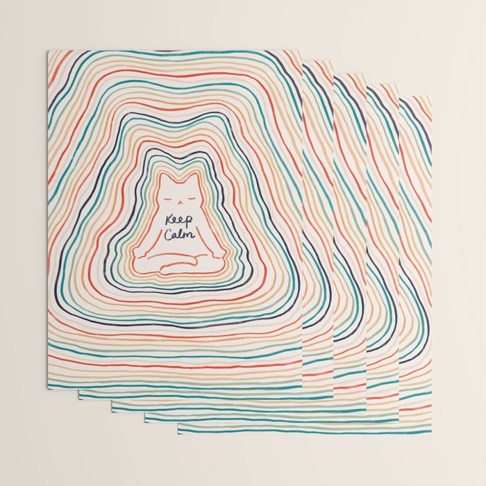 Keep Calm Cat 2 Wrapping Paper Gallery Image 3