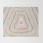 Keep Calm Cat 2 Throw Blanket Gallery Image 2