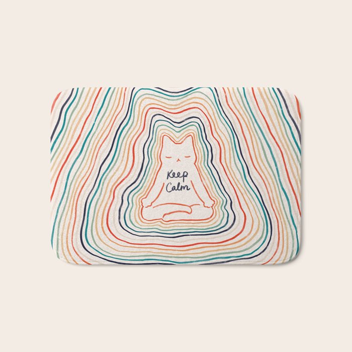 Keep Calm Cat 2 Bath Mat Gallery Image 1