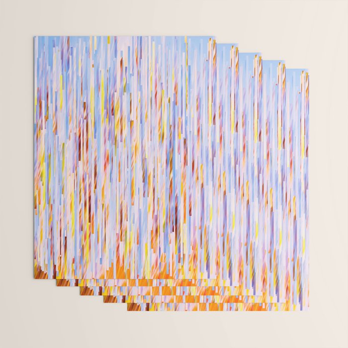 Urban Living | Abstract Geometric Shapes Digital Painting | eclectic Modern Contemporary Boho Chic Wrapping Paper Gallery Image 3