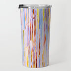 Urban Living | Abstract Geometric Shapes Digital Painting | eclectic Modern Contemporary Boho Chic Travel Mug Gallery Image 3