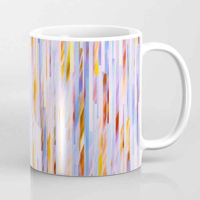 Urban Living | Abstract Geometric Shapes Digital Painting | eclectic Modern Contemporary Boho Chic Coffee Mug Gallery Image 1