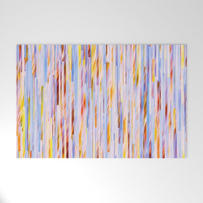 Urban Living | Abstract Geometric Shapes Digital Painting | eclectic Modern Contemporary Boho Chic Welcome Mat Gallery Image 1