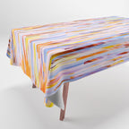 Urban Living | Abstract Geometric Shapes Digital Painting | eclectic Modern Contemporary Boho Chic Tablecloth Gallery Image 1