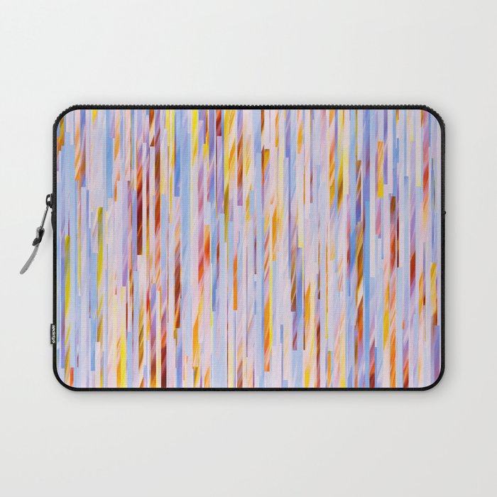 Urban Living | Abstract Geometric Shapes Digital Painting | eclectic Modern Contemporary Boho Chic Laptop Sleeve Gallery Image 1